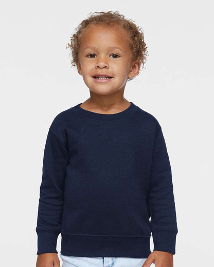 Rabbit Skins Toddler Fleece Crewneck Sweatshirt 3317 #colormdl_Navy