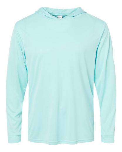 Paragon Unisex Bahama Performance Hooded Long Sleeve T-Shirt 220 #color_Aqua Blue