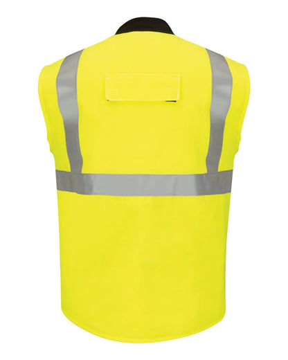 Bulwark Hi Vis Insulated Vest with Reflective Trim - CoolTouch®2 VMS4HV #color_Yellow/ Green