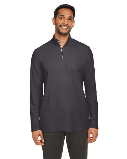 CORE365 Men's Fusion ChromaSoft™ Pique Quarter-Zip Pullover CE405 #colormdl_Carbon