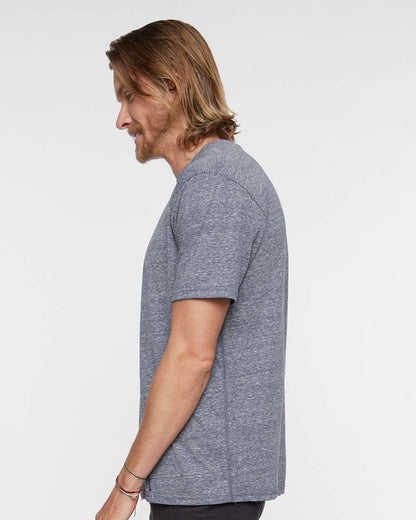 LAT Men's Harborside Mélange Tee 6991 #colormdl_Navy Melange
