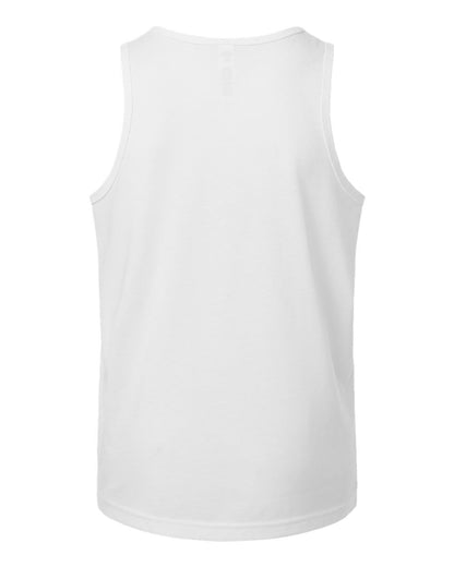 BELLA + CANVAS Youth Heather CVC Tank 3480YCVC #color_Solid White Blend