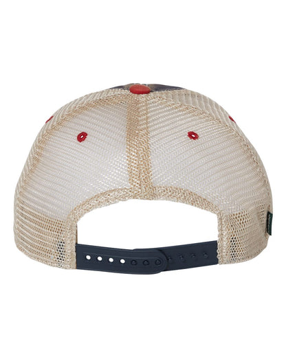 LEGACY Old Favorite Trucker Cap OFA #color_Navy/ Scarlet Red/ Khaki
