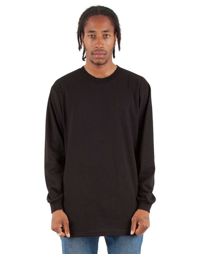 Shaka Wear Unisex Active Long Sleeve T-Shirt SHALS #colormdl_Black