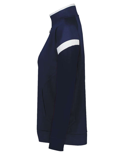 Holloway Women's Limitless Full-Zip Jacket 229779 #color_Navy/ White/ Navy