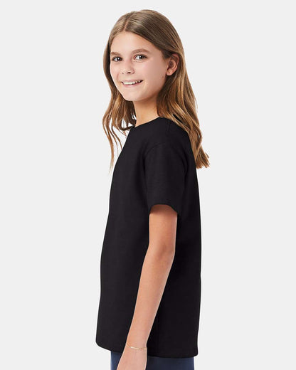 Hanes Essential-T Youth T-Shirt 5480 #colormdl_Black