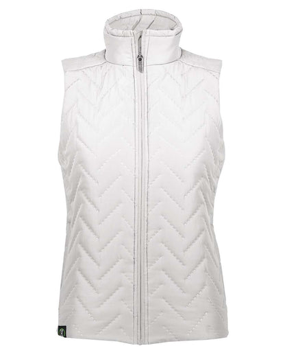 Holloway Women's Repreve® Eco Quilted Vest 229713 #color_White