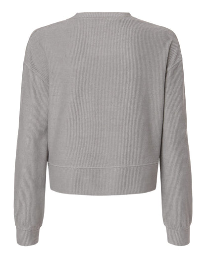 Boxercraft Women's Cropped Boxy Long Sleeve T-Shirt BW5102 #color_Oxford