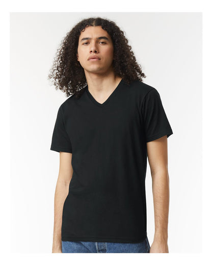 American Apparel CVC V-Neck Tee 2006CVC #colormdl_Black