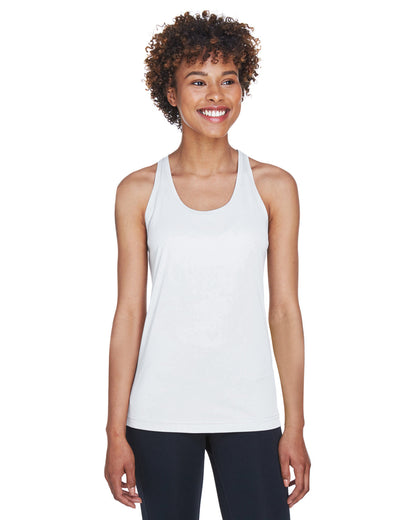 Team 365 Ladies' Zone Performance Racerback Tank TT11WRC #color_WHITE