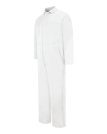 Red Kap Men's Tall Snap-Front Cotton Coverall CC14T #color_White