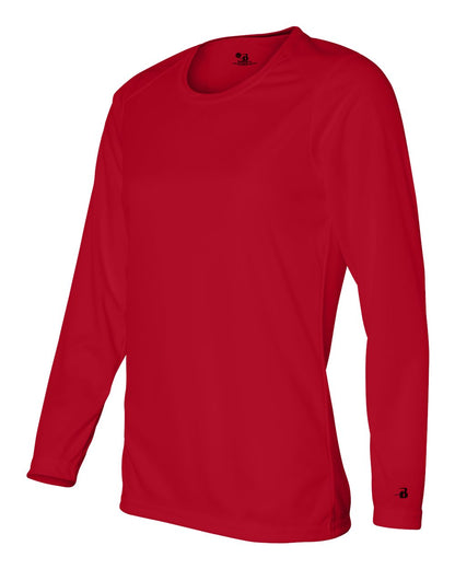 Badger Women's B-Core Long Sleeve T-Shirt 4164 #color_Red