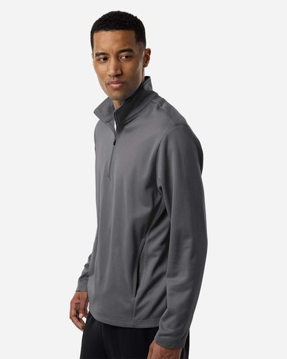Team 365 Unisex Squad Cadet Quarter-Zip Tech Fleece Pullover TT401 #colormdl_Sport Graphite