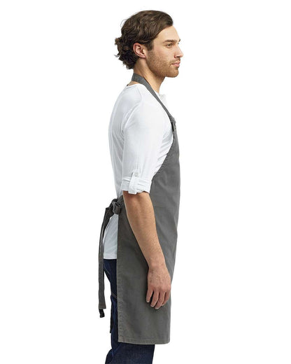 Artisan Collection by Reprime Calibre Heavy Cotton Canvas Bib Apron RP130 #colormdl_Dark Grey
