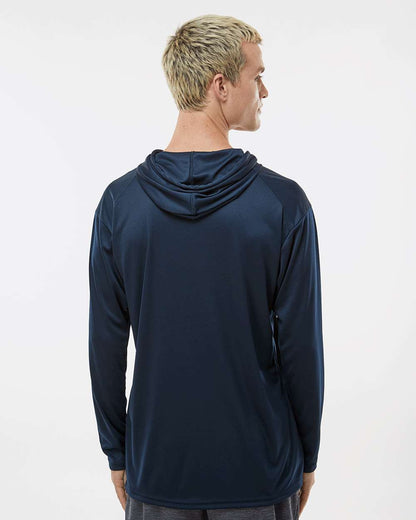 Badger B-Core Hooded Long Sleeve T-Shirt 4105 #colormdl_Navy