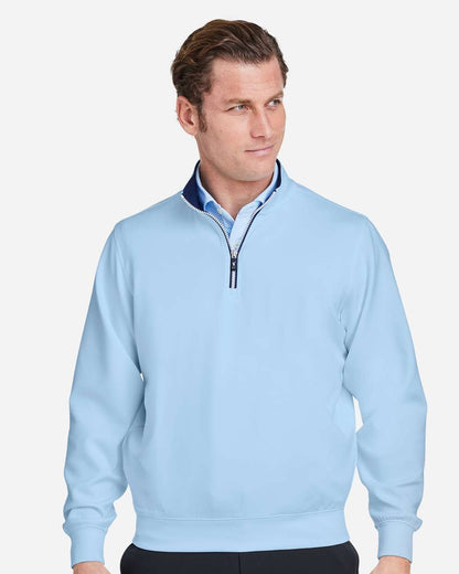 Fairway & Greene Men's Caves Tech Quarter-Zip Pullover C11512 #colormdl_Bluff