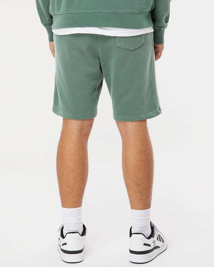 Independent Trading Co. Unisex Pigment-Dyed Fleece Shorts PRM50STPD #colormdl_Pigment Alpine Green