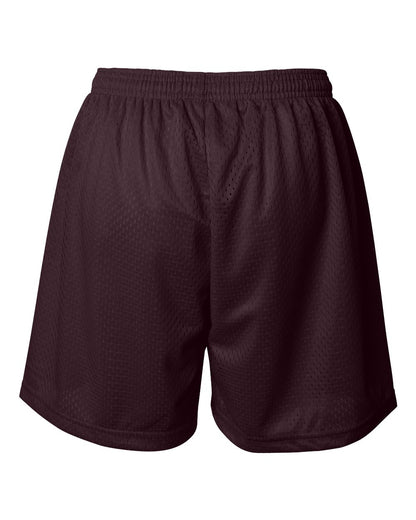 Badger Women's Pro Mesh 5" Shorts with Solid Liner 7216 #color_Maroon