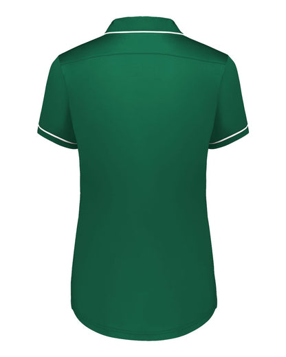 Holloway Women's CoolCore® Polo 222701 #color_Dark Green/ White