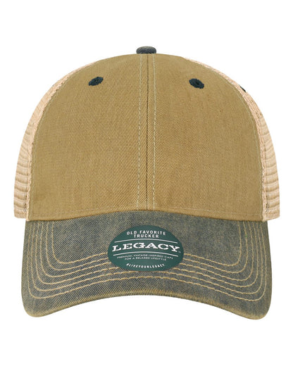 LEGACY Old Favorite Trucker Cap OFA #color_Dark Tan/ Navy