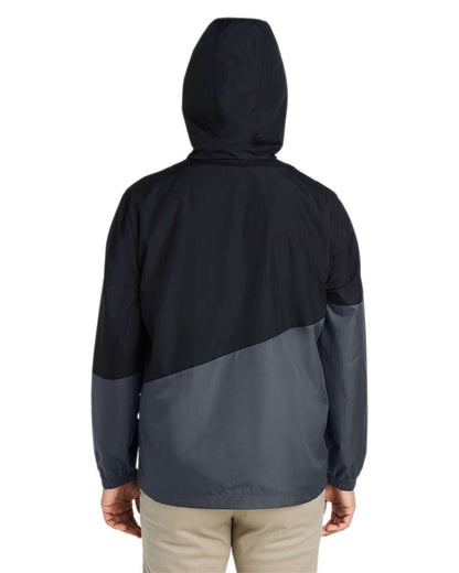 CORE365 Unisex Techno Lite Colorblock Windbreaker CE710 #colormdl_Black/ Carbon