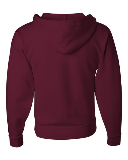 JERZEES Unisex NuBlend® Full-Zip Hooded Sweatshirt 993MR #color_Maroon