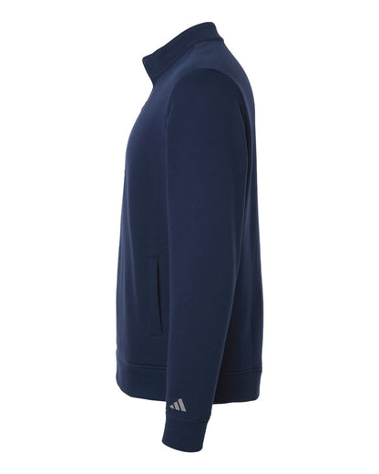 Adidas Men's Elevated Fleece Quarter-Zip Pullover A721 #color_Collegiate Navy