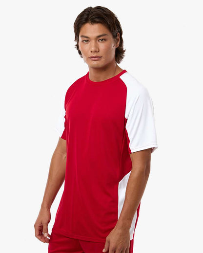 Augusta Sportswear Men's Cutter Jersey 1517 #colormdl_Red/ White