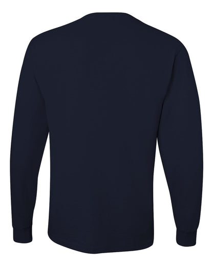 JERZEES Men's Dri-Power® Long Sleeve 50/50 T-Shirt 29LSR #color_Black