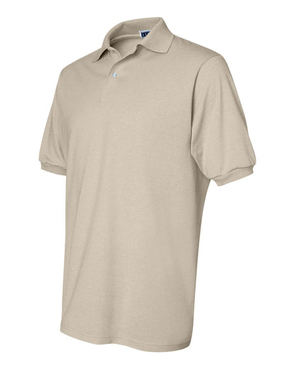 JERZEES Men's SpotShield® 50/50 Polo 437MSR #color_Sandstone