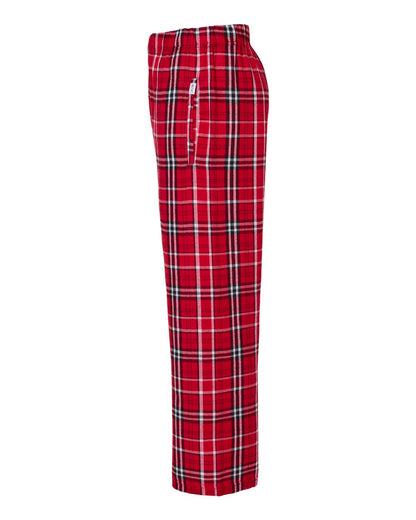 Boxercraft Youth Flannel Pants BY6624 #color_Red/ White