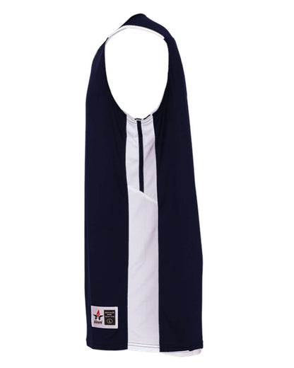Alleson Athletic Youth Crossover Reversible Jersey 590RSPY #color_Navy/ White