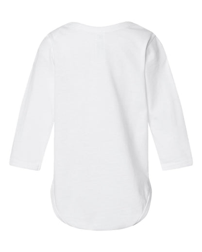 Rabbit Skins Infant Fine Jersey Long Sleeve Bodysuit 4421 #color_White