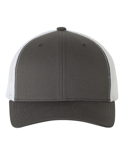 YP Classics Retro Trucker Cap 6606 #color_Charcoal/ White