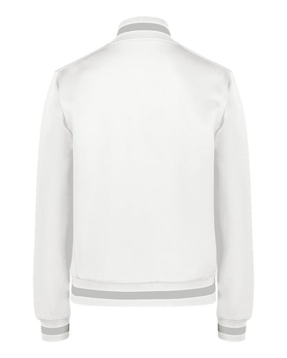 Holloway Women's V-Street Full-Zip Jacket 223747 #color_White/ Athletic Heather