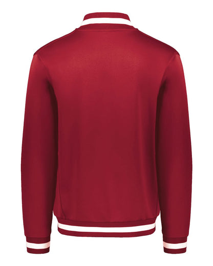 Holloway Youth V-Street Full-Zip Jacket 223647 #color_Scarlet/ White