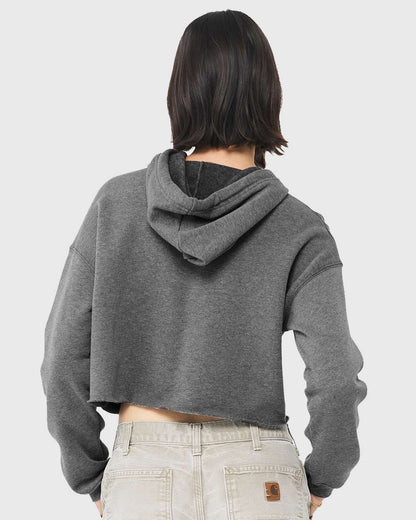 BELLA + CANVAS Women's Crop Fleece Hoodie 7502 #colormdl_Deep Heather