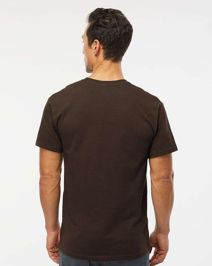 M&O Men's Gold Soft Touch T-Shirt 4800 #colormdl_Chocolate
