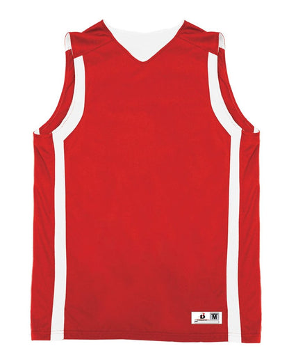 Alleson Athletic Men's B-Core B-Slam Reversible Tank Top 8551 #color_Red/ White