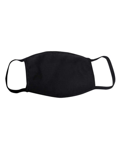 Bayside Youth USA-Made 100% Cotton Face Mask 1941 #color_Black