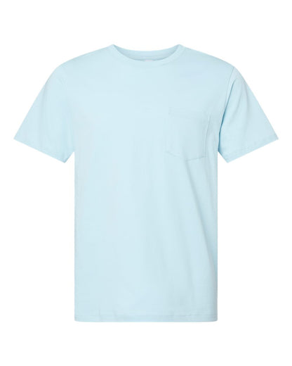 SoftShirts Unisex Classic Pocket T-Shirt 210 #color_Chambray