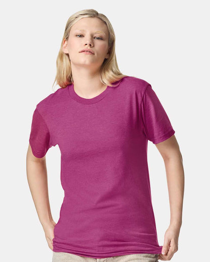 American Apparel Unisex CVC Tee 2001CVC #colormdl_Heather Super Pink