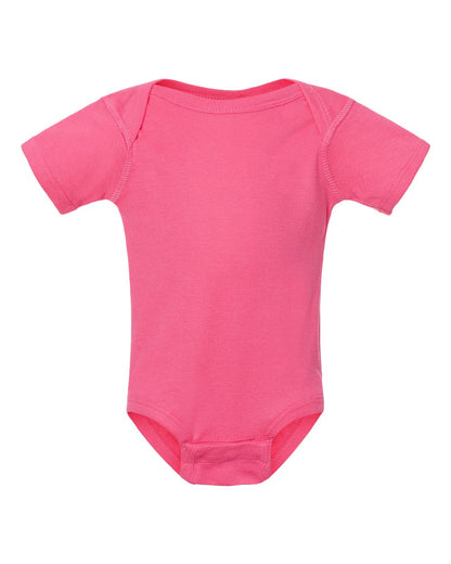 Rabbit Skins Infant Baby Rib Bodysuit 4400 #color_Hot Pink