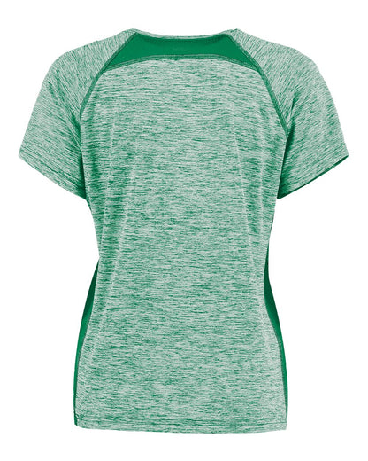 Holloway Women's Electrify CoolCore® V-Neck T-Shirt 222771 #color_Kelly Heather