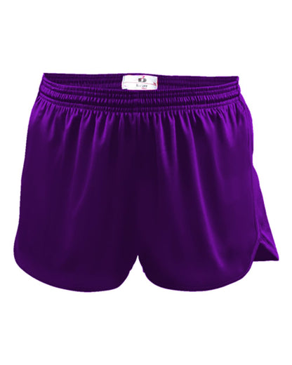 Alleson Athletic Women's B-Core Track Shorts 7278 #color_Purple