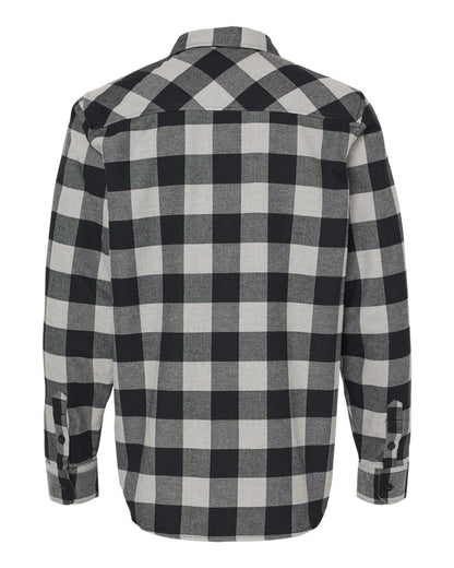 Independent Trading Co. Flannel Shirt EXP50F #color_Grey Heather/ Black