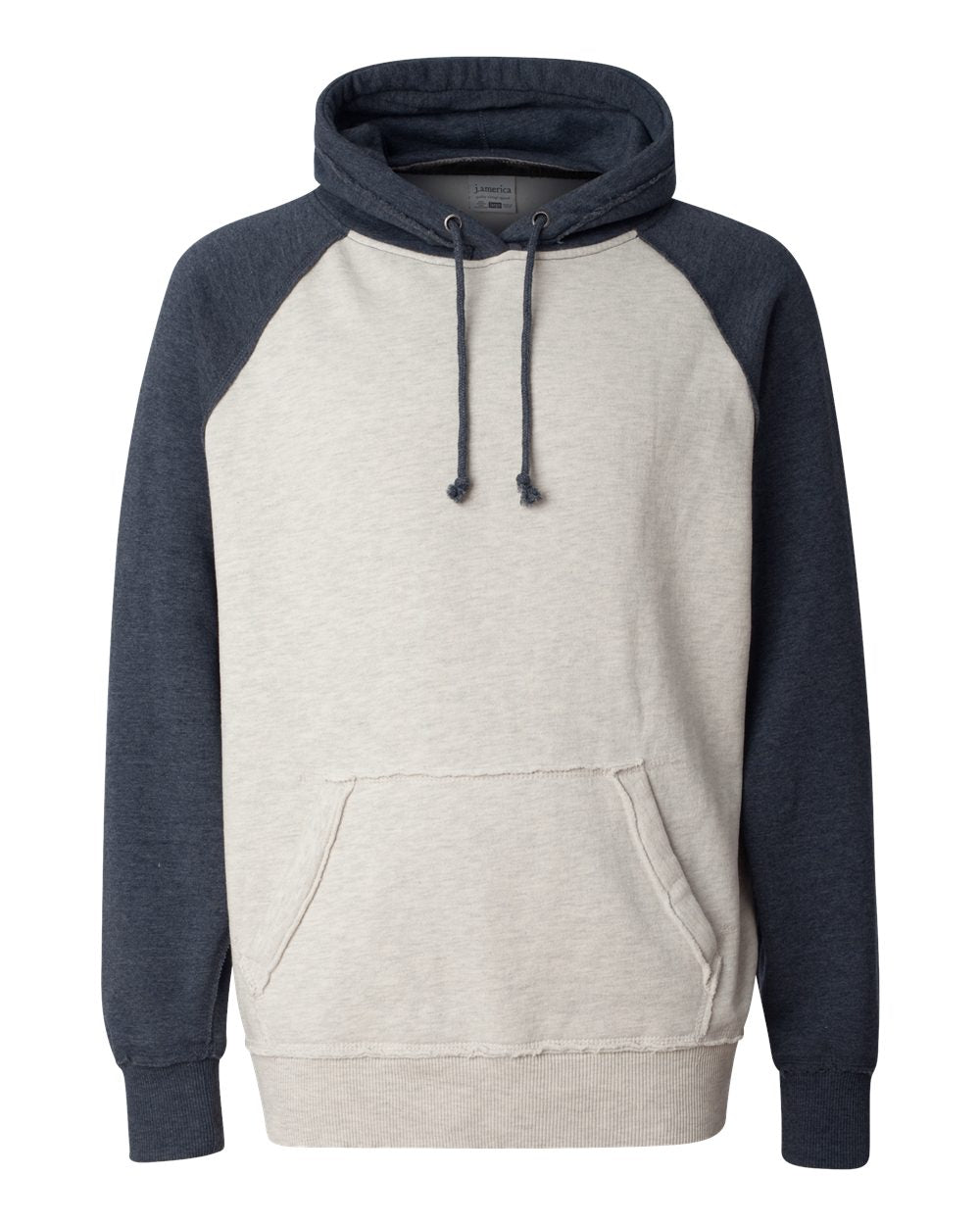 #color_Oatmeal Heather/ Vintage Navy Heather