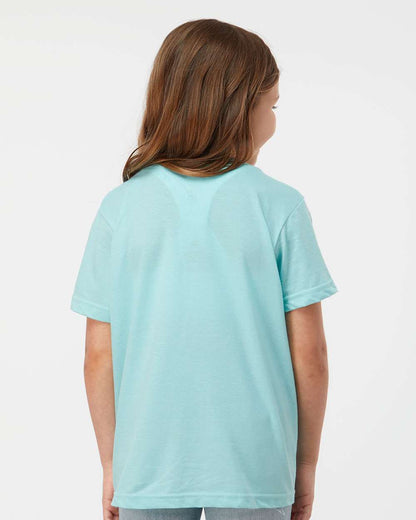 Tultex Youth Fine Jersey T-Shirt 235 #colormdl_Heather Purist Blue