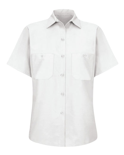 Red Kap Women's Industrial Work Shirt SP23 #color_White