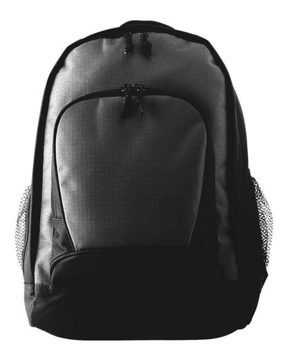 Augusta Sportswear Ripstop Backpack 1710 #color_Black/ Black